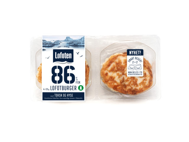 86% Lofotburger med torsk og hyse