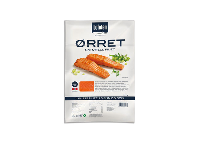 Lofoten Ørret naturell 4 x 125 G